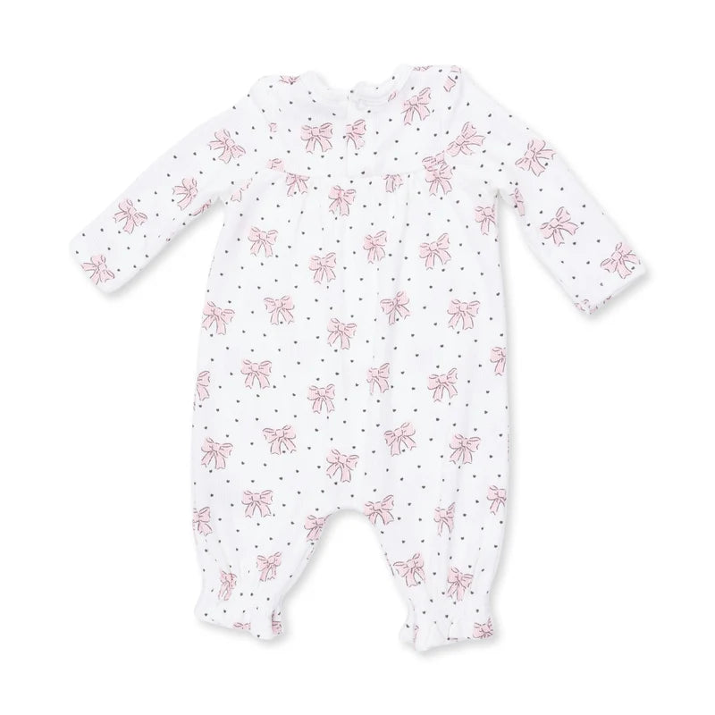 Bows and Hearts - Cuffed Sleeve Romper