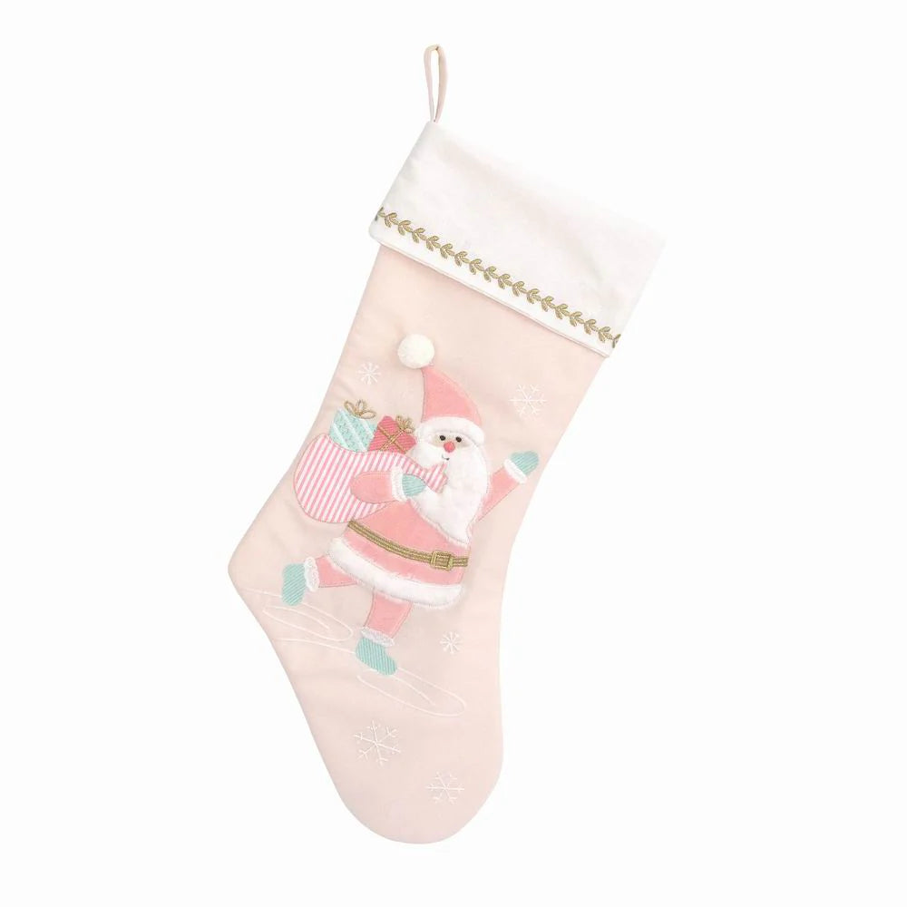 Mon Ami Pink Santa Stocking