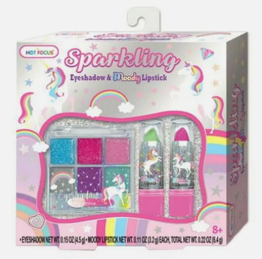 Sparkling Eyeshadow and Moody Lipstick Unicorn