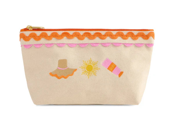 Poppy Zip Pouch Orange