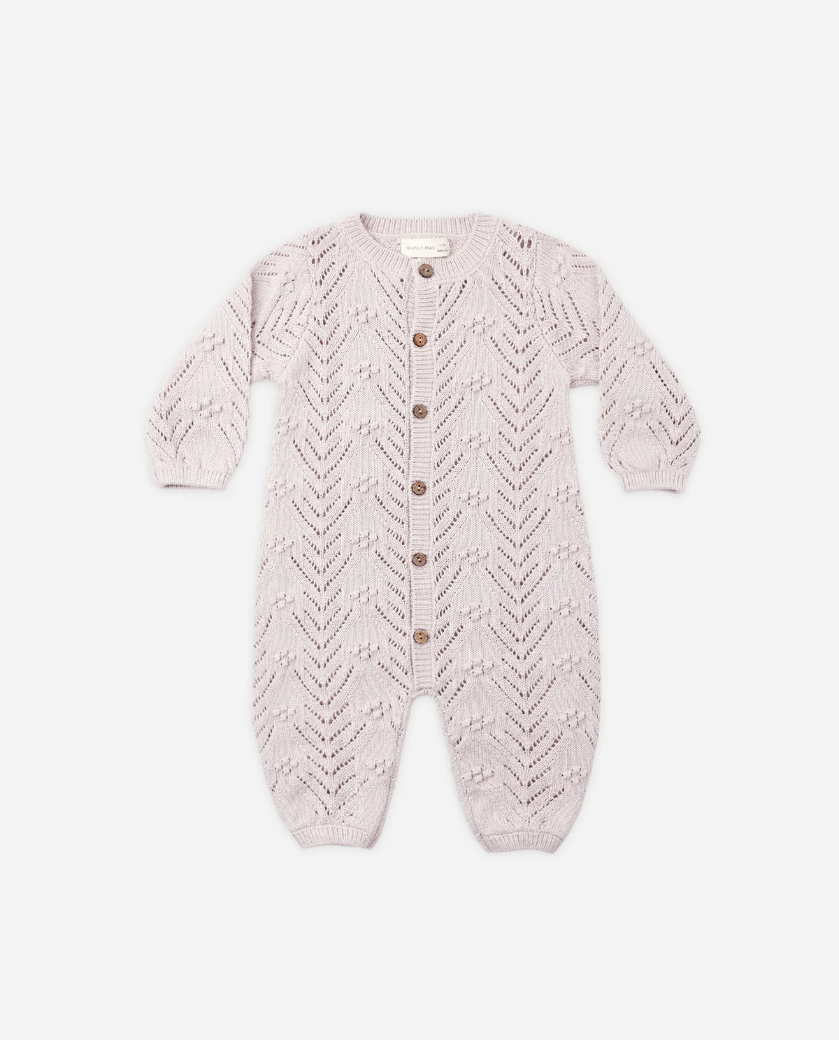 LONG SLEEVE BUBBLE ROMPER LILAC MIST