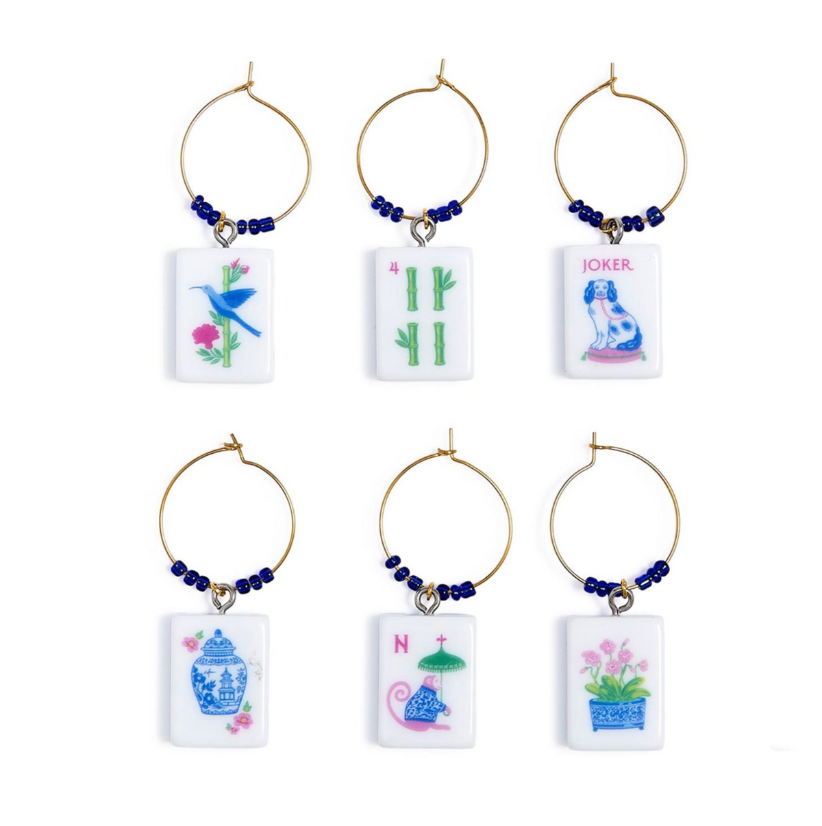 Mahjonh Wine Charms