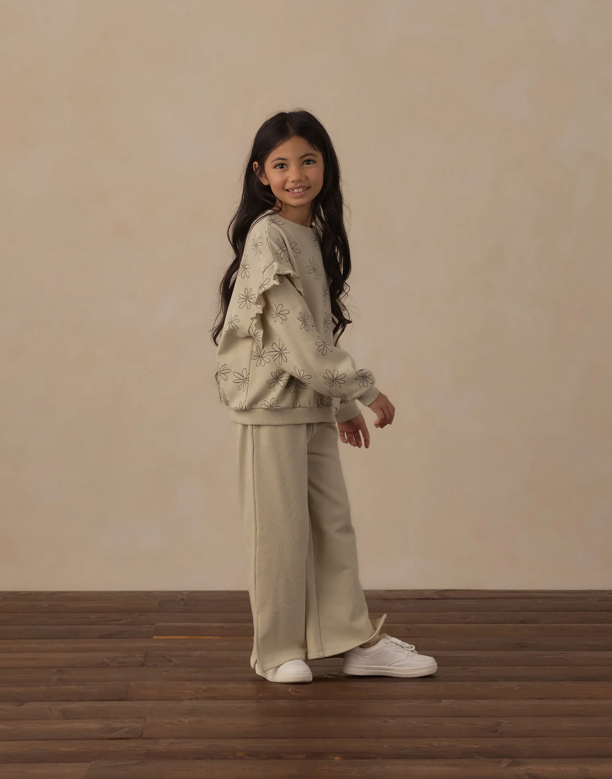 RUFFLE SWEATSHIRT BIG DAISY