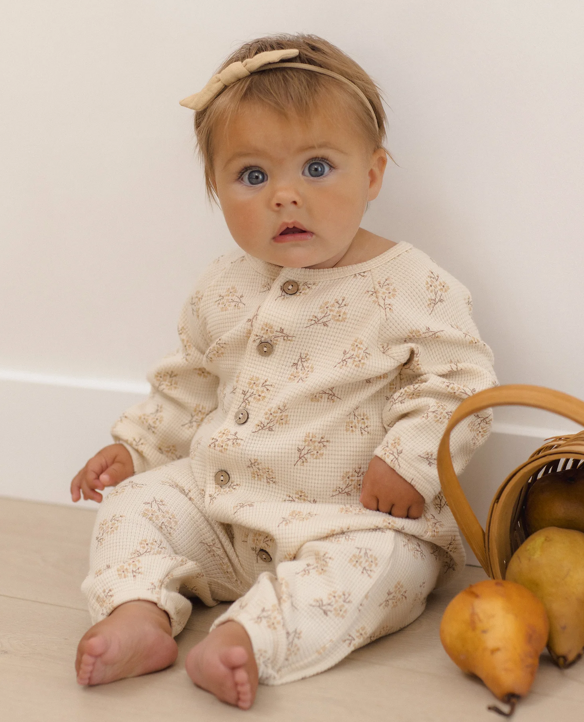 WAFFLE LONG SLEEVE JUMPSUIT MEADOW
