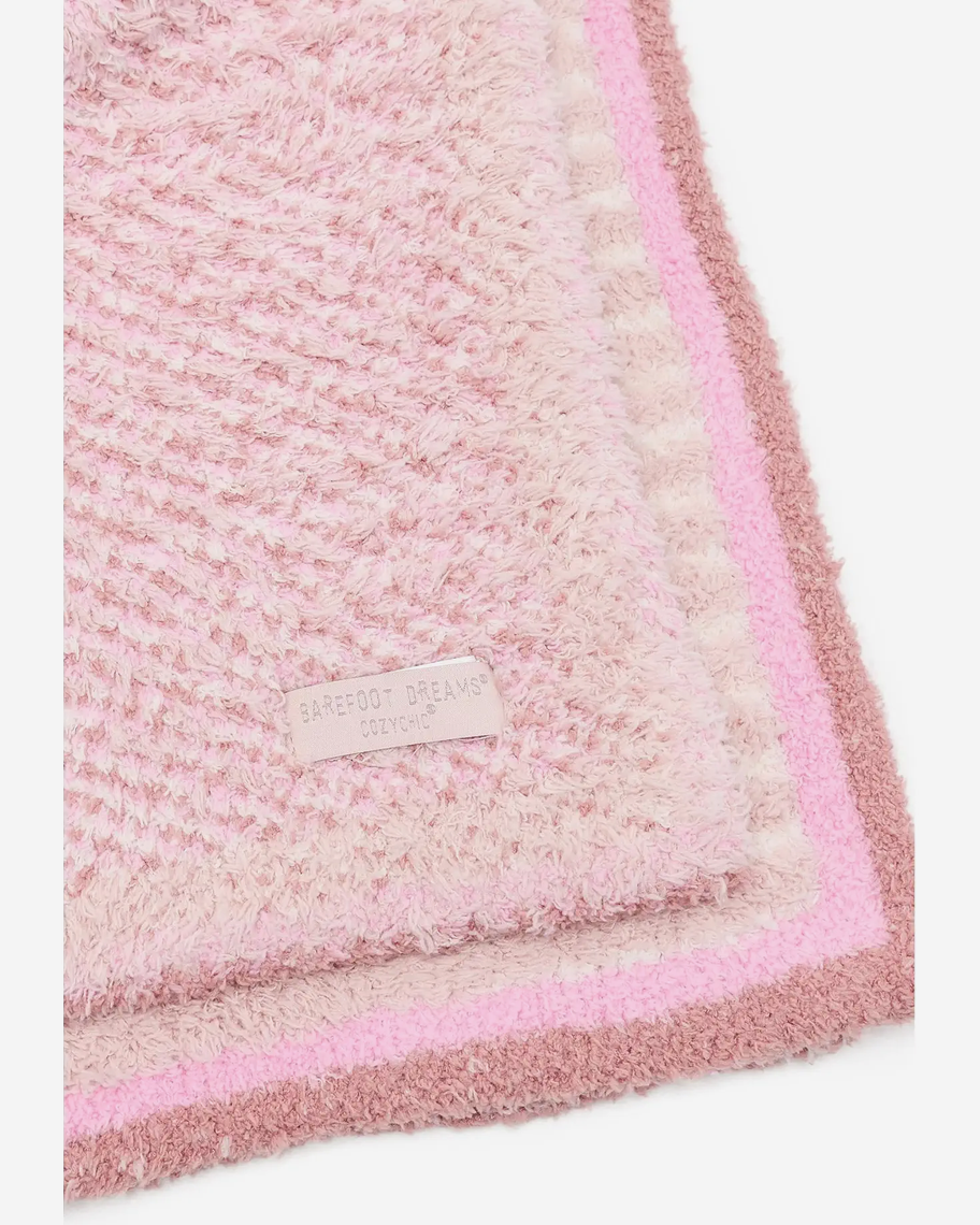 BFD Swan Stroller Blanket Dusty Rose