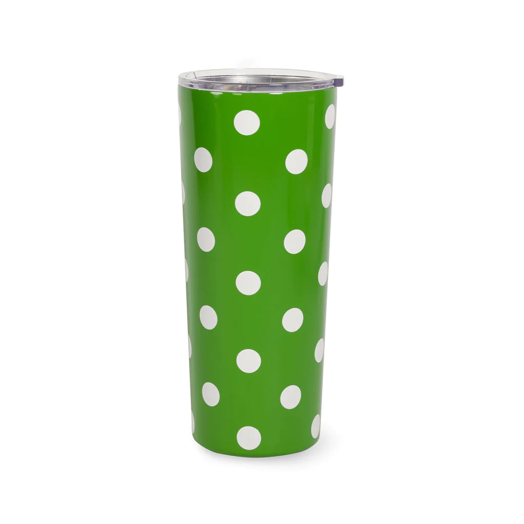 Picture Green Dot Stainless Steel Tumbler