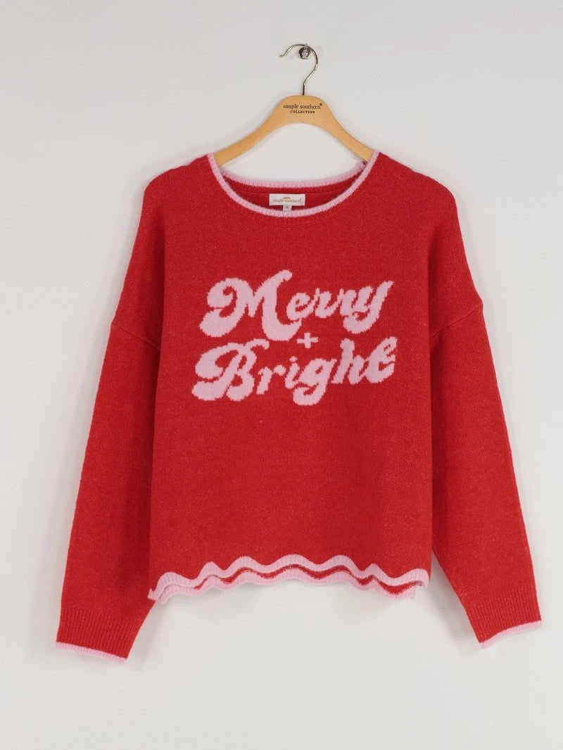 Rosalie Merry & Bright Sweater Red/Pink
