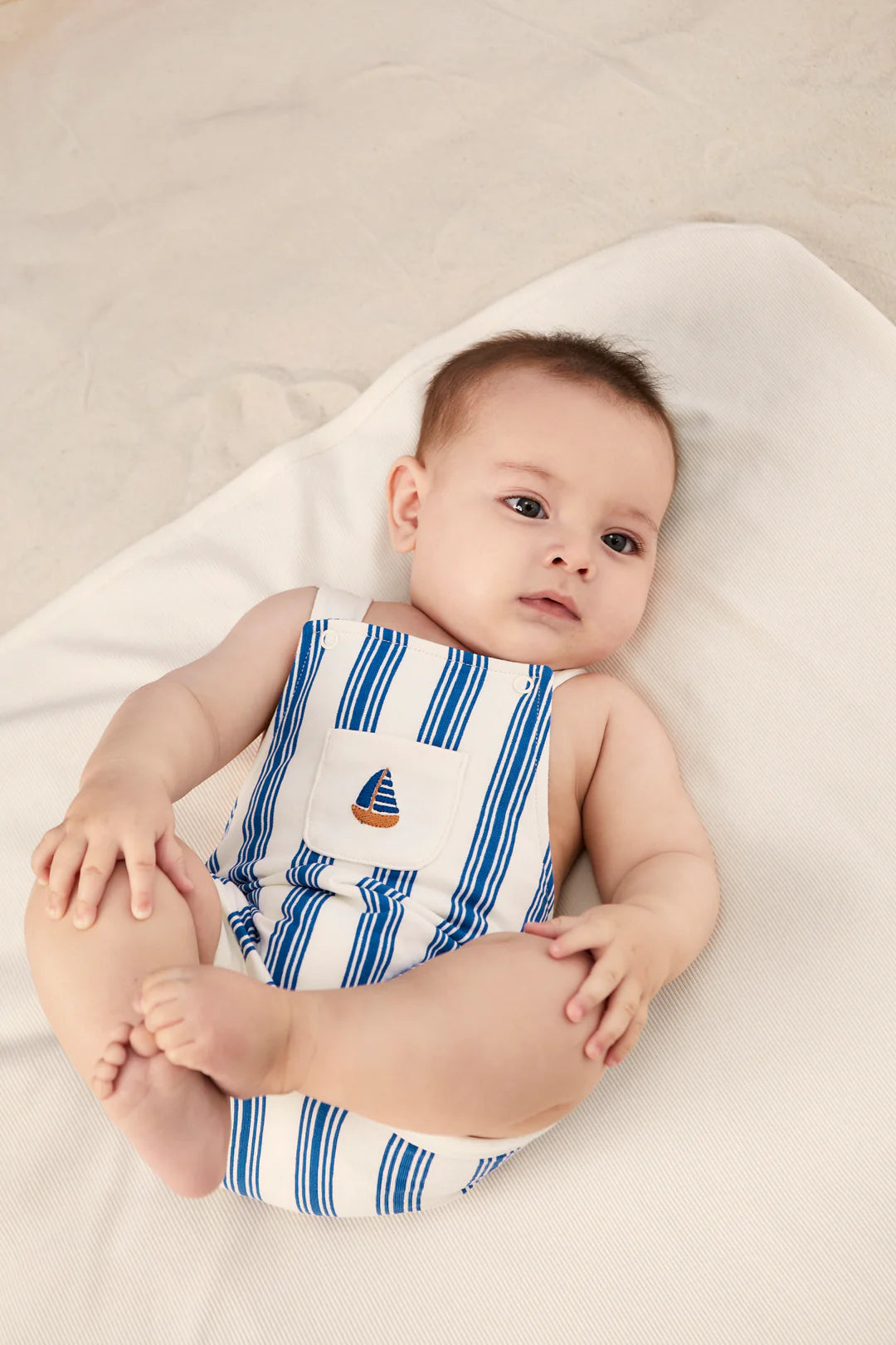 Striped Terry Overall