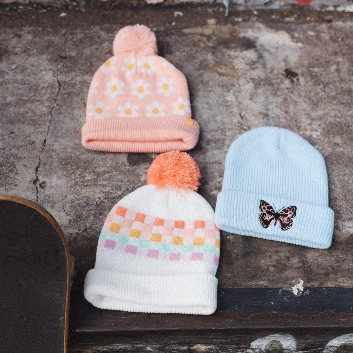Smell The Flowers Chunky Knit Beanie