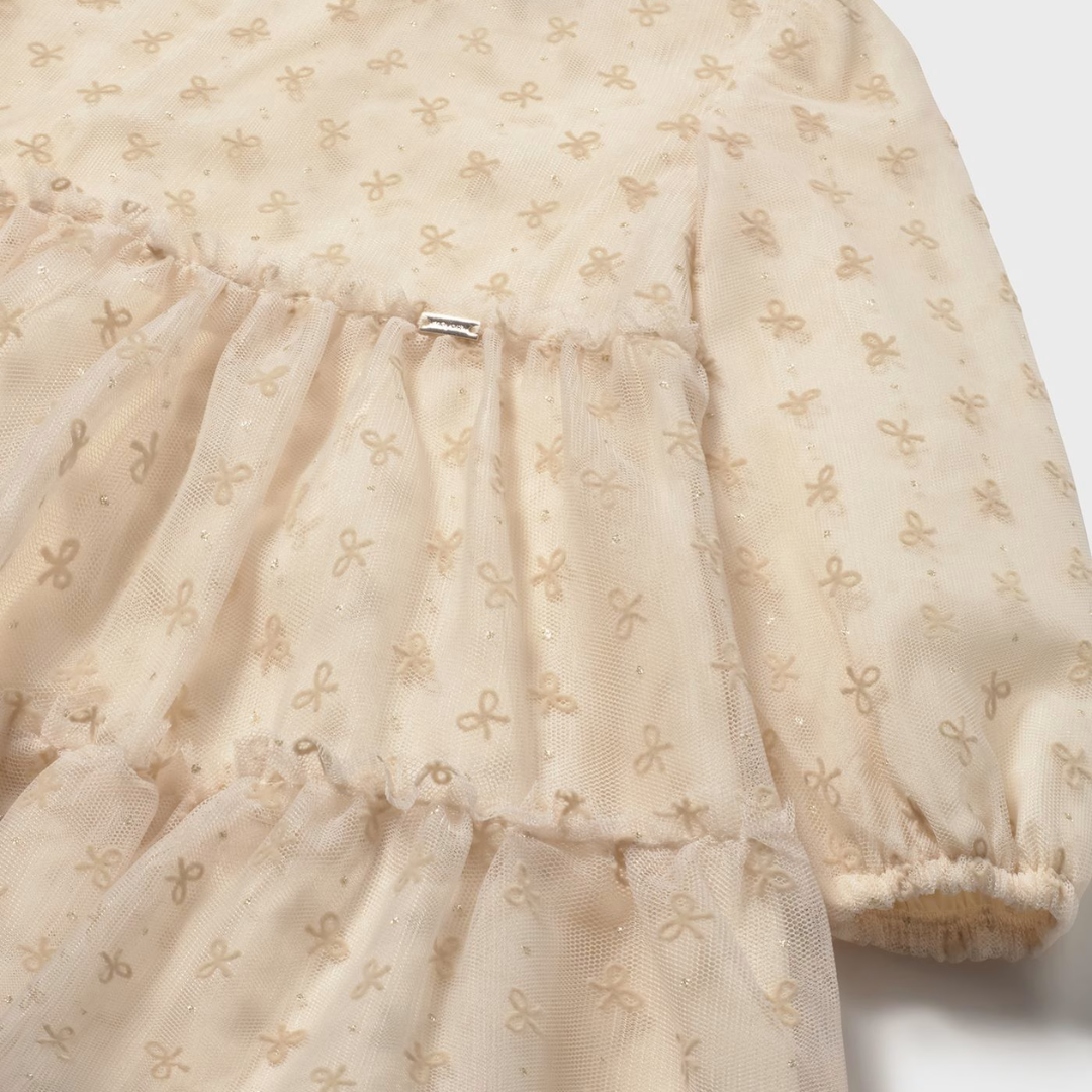 Mayoral Baby Bow Tulle Dress