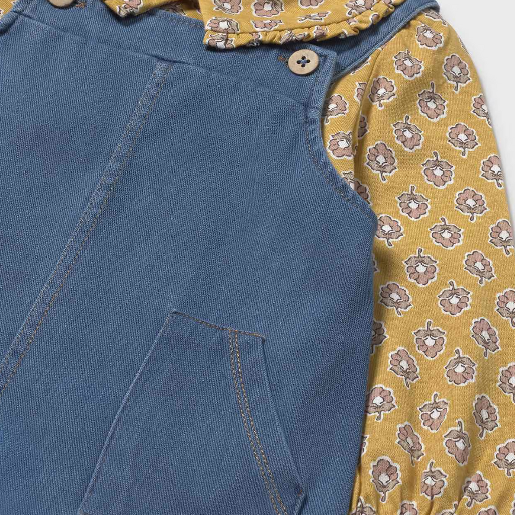 Mayoral Denim Overall Set