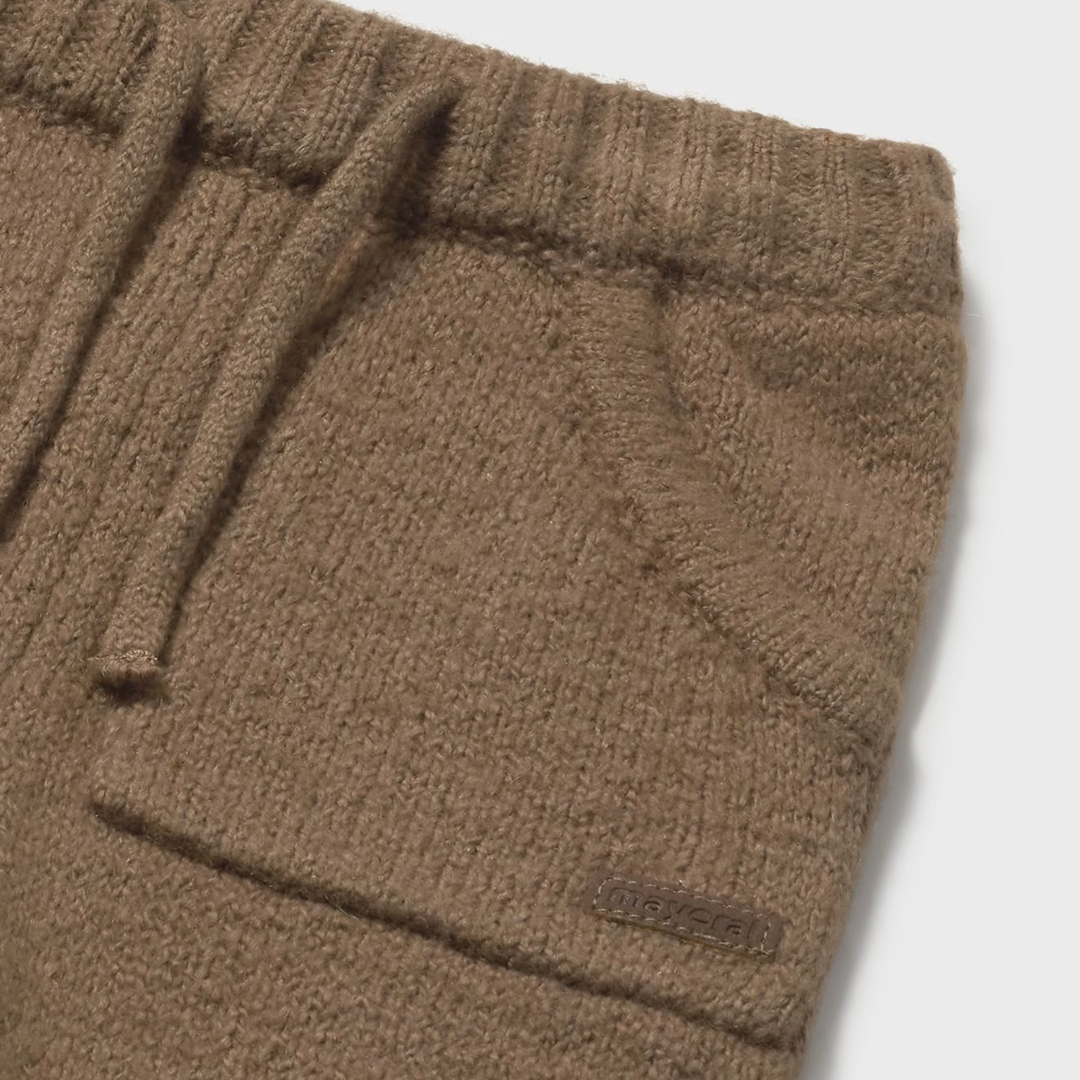 Mayoral Knit Pants-Cocoa