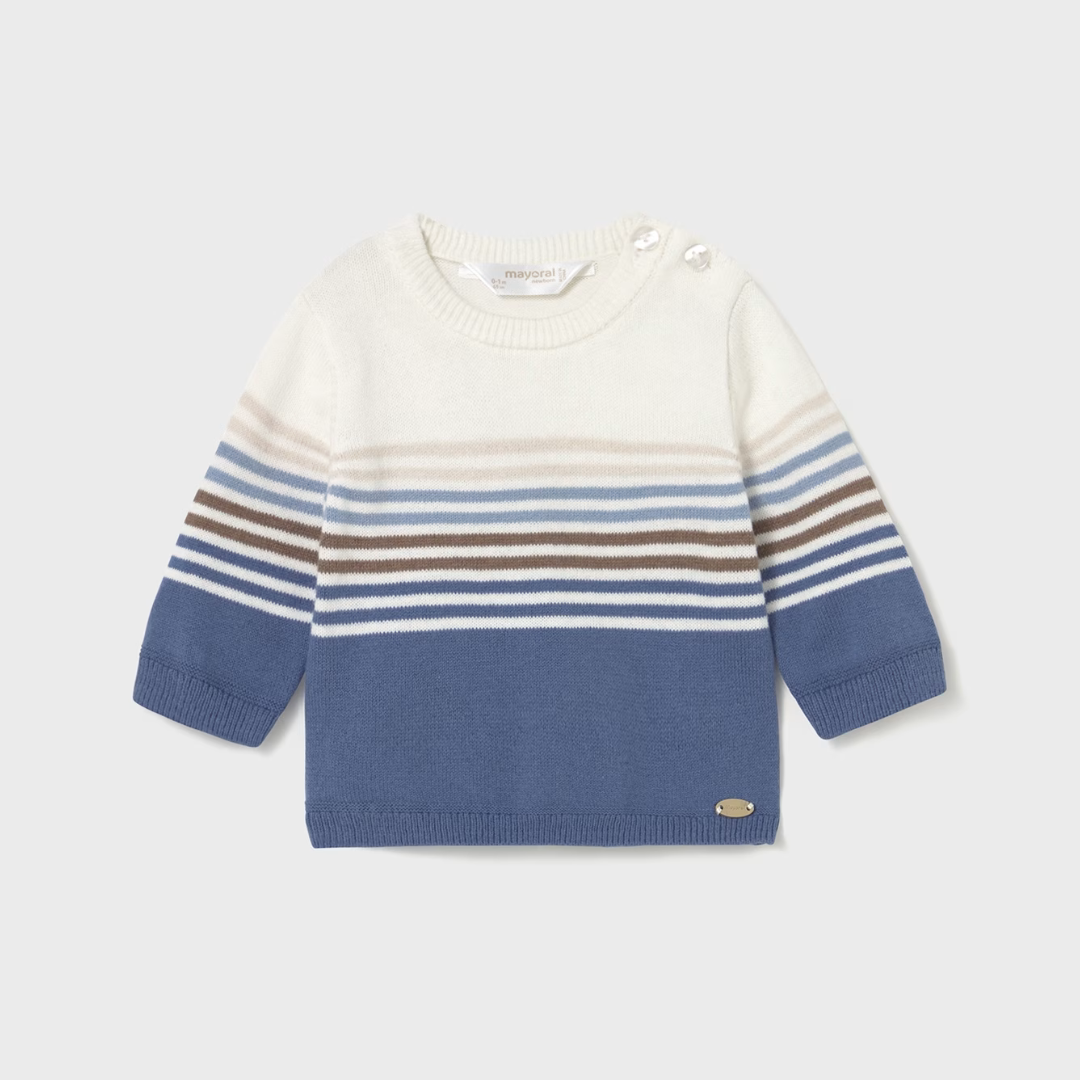 Mayoral Striped Knit Sweater
