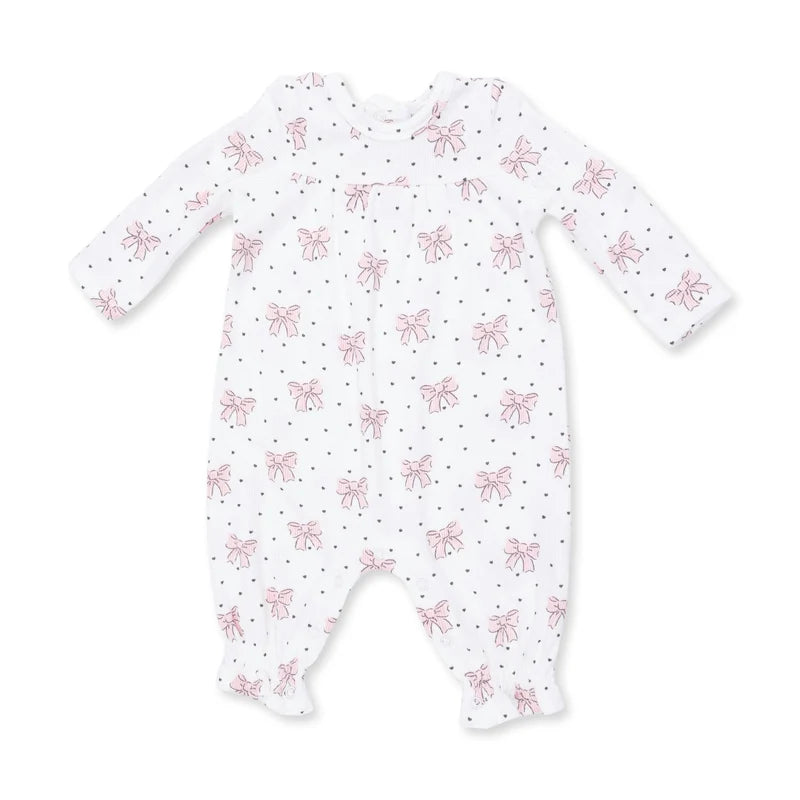 Bows and Hearts - Cuffed Sleeve Romper