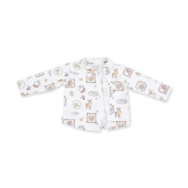Woodson's Family Cabin - Long Sleeve Polo Button Up