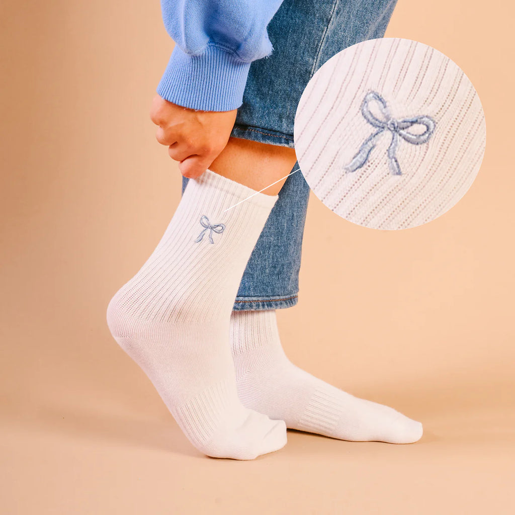 Embroidered Crew Socks