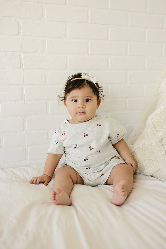 Mebie Baby Cherries Short Set