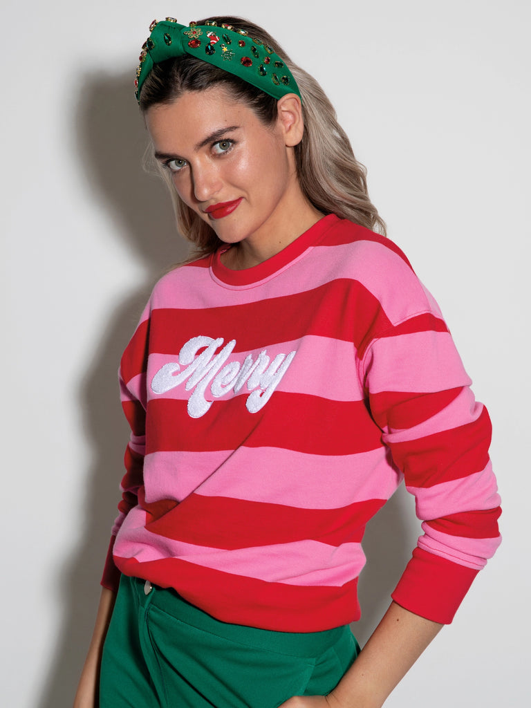 Merry Stripe Sweatshirt