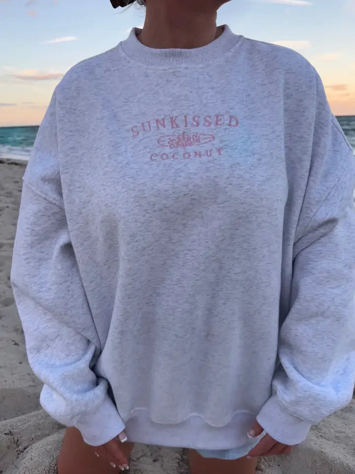 Sunkissed Coconut Logo Embroider Sweatshirt