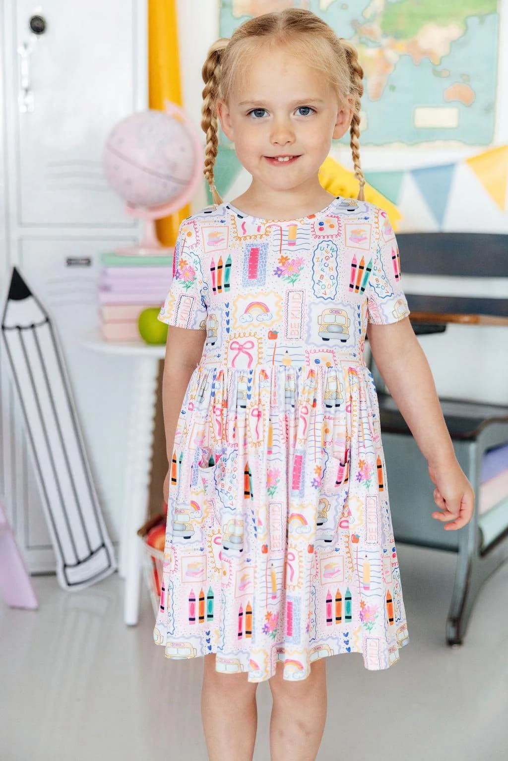 Art Class SS Pocket Twirl Dress