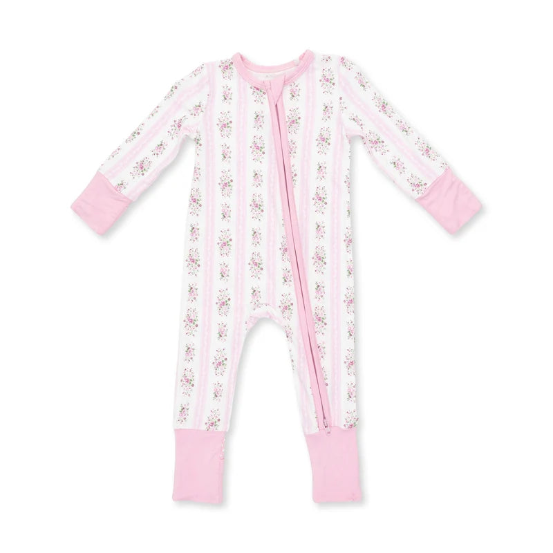 Bella Rose Stripe - Convertible Romper