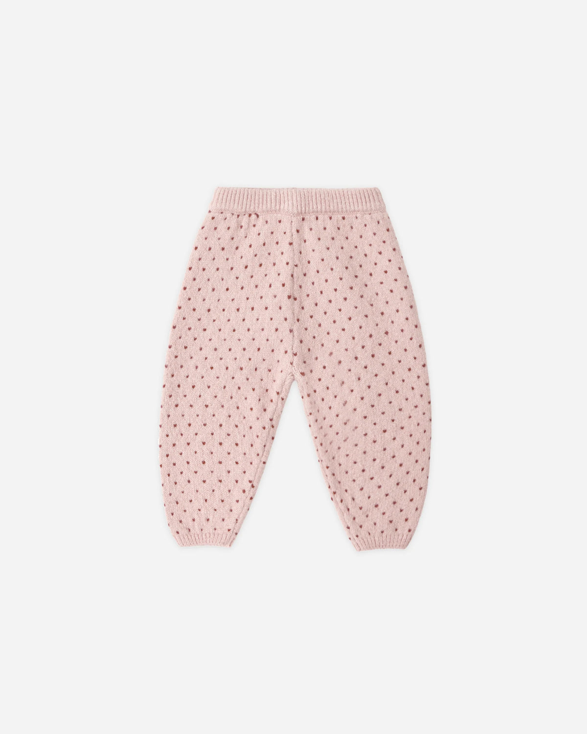 KNIT PANT BRICK BIRDS EYE