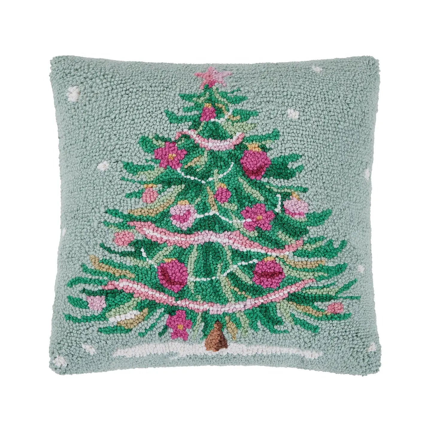 Pink & Green Trees Hook Pillow