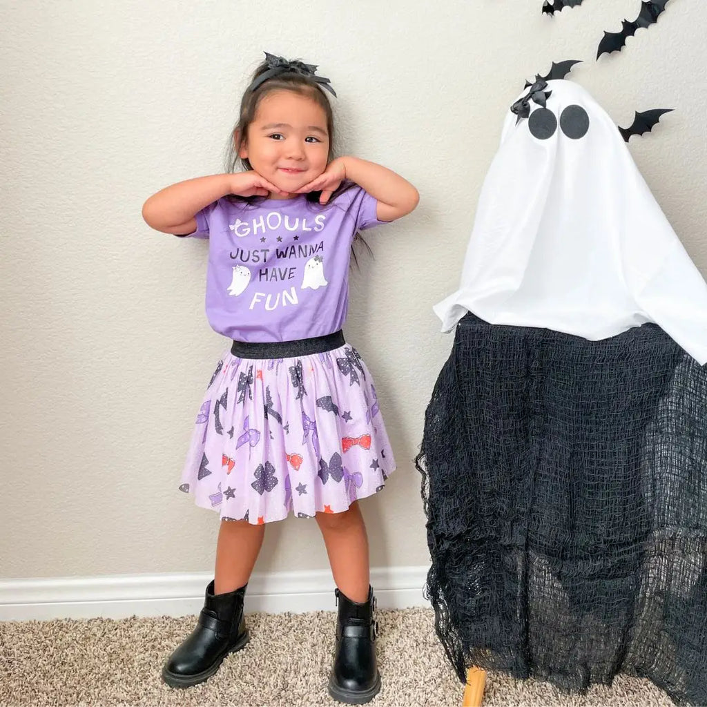 Ghouls Just Wanna Have Fun Halloween SS T-Shirt - Lavender