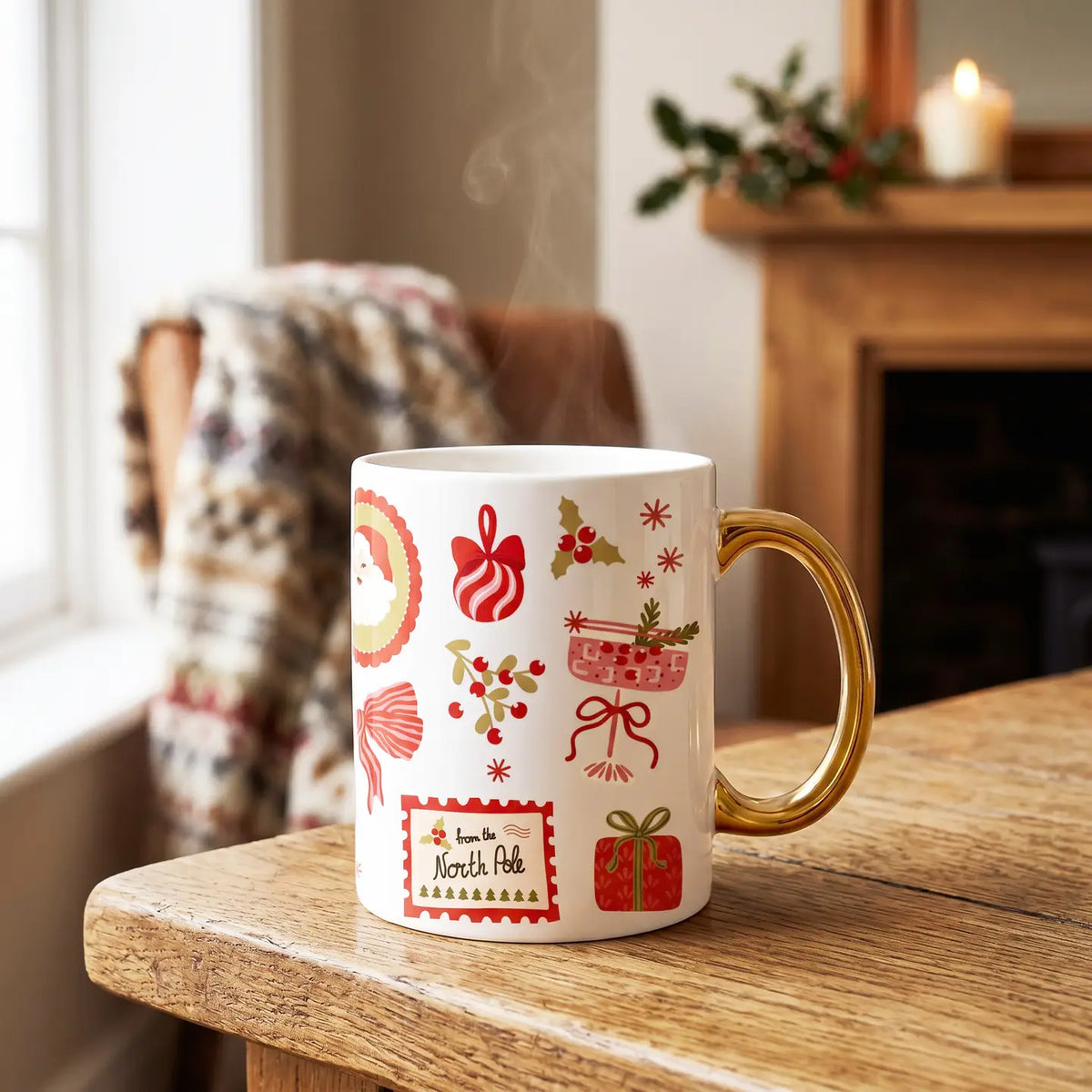 Cozy Cute Ceramic Mug-Mistletoe Magic