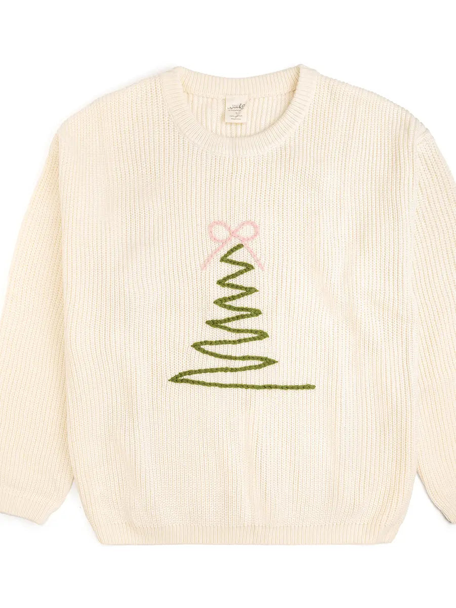 Coquette Christmas Tree Knit Women's Sweater