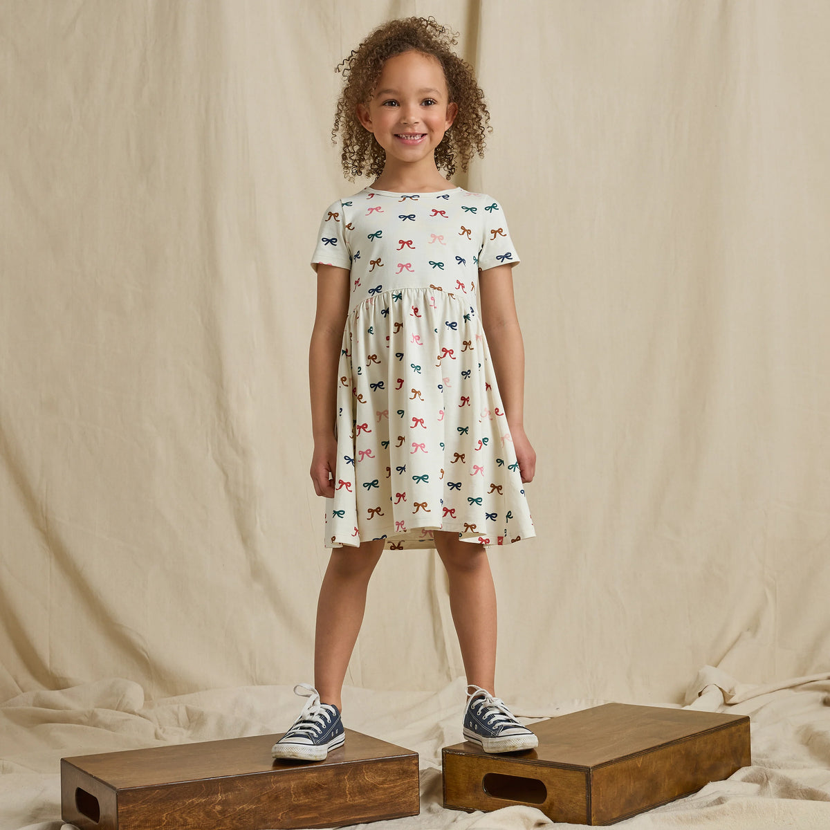 Sunny Dress - Tiny Bows
