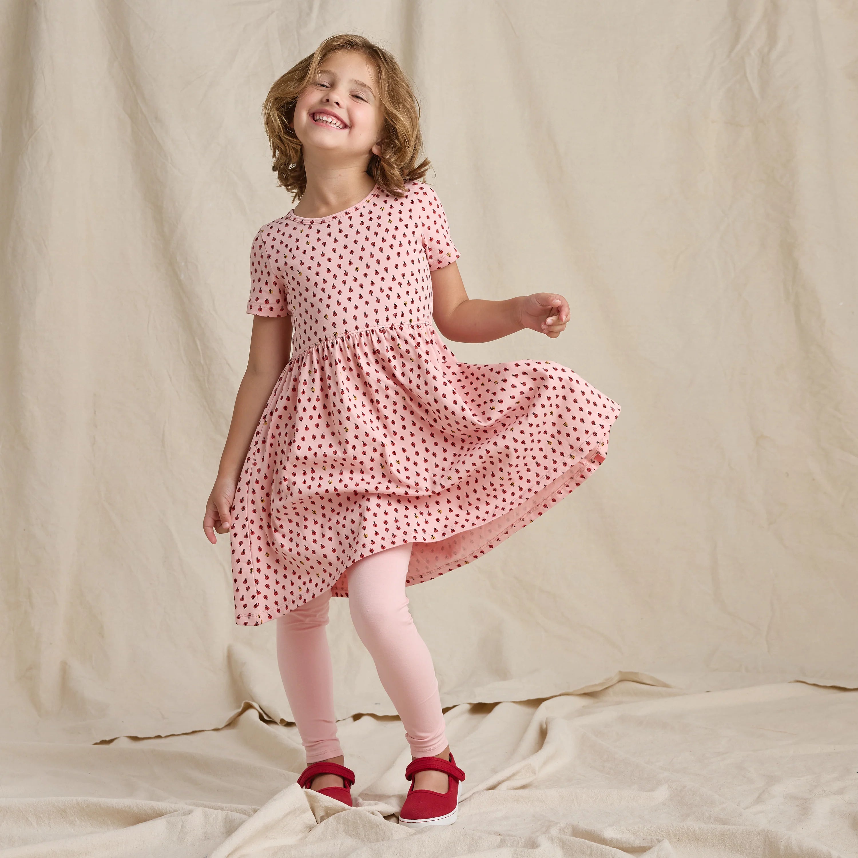 Sunny Dress - Mini Ladybugs