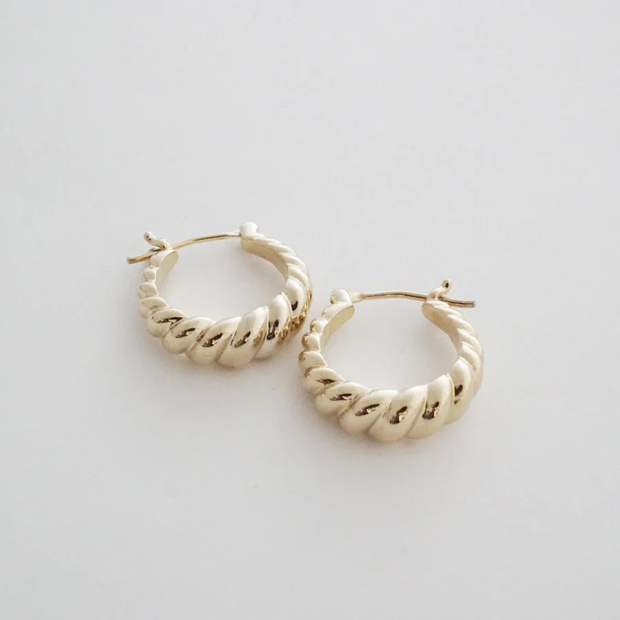 Croissant Hoops Gold