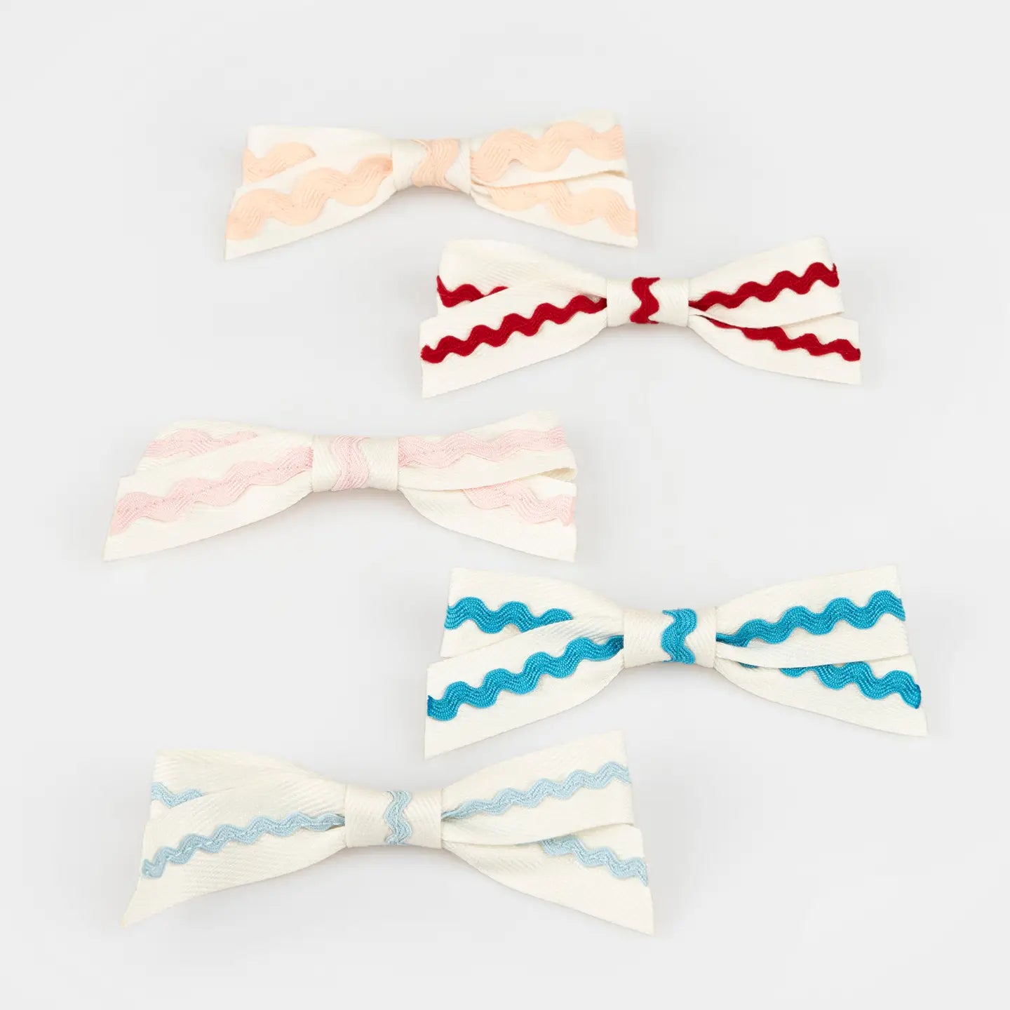 Ricrac Bow Hair Clips