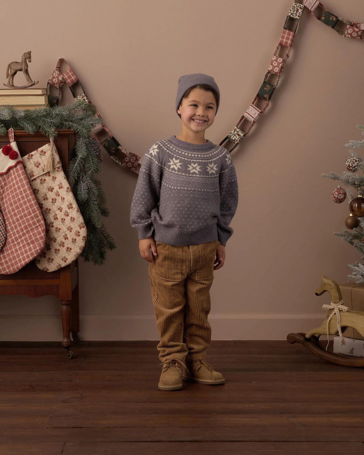 FAIR ISLE SWEATER SLATE