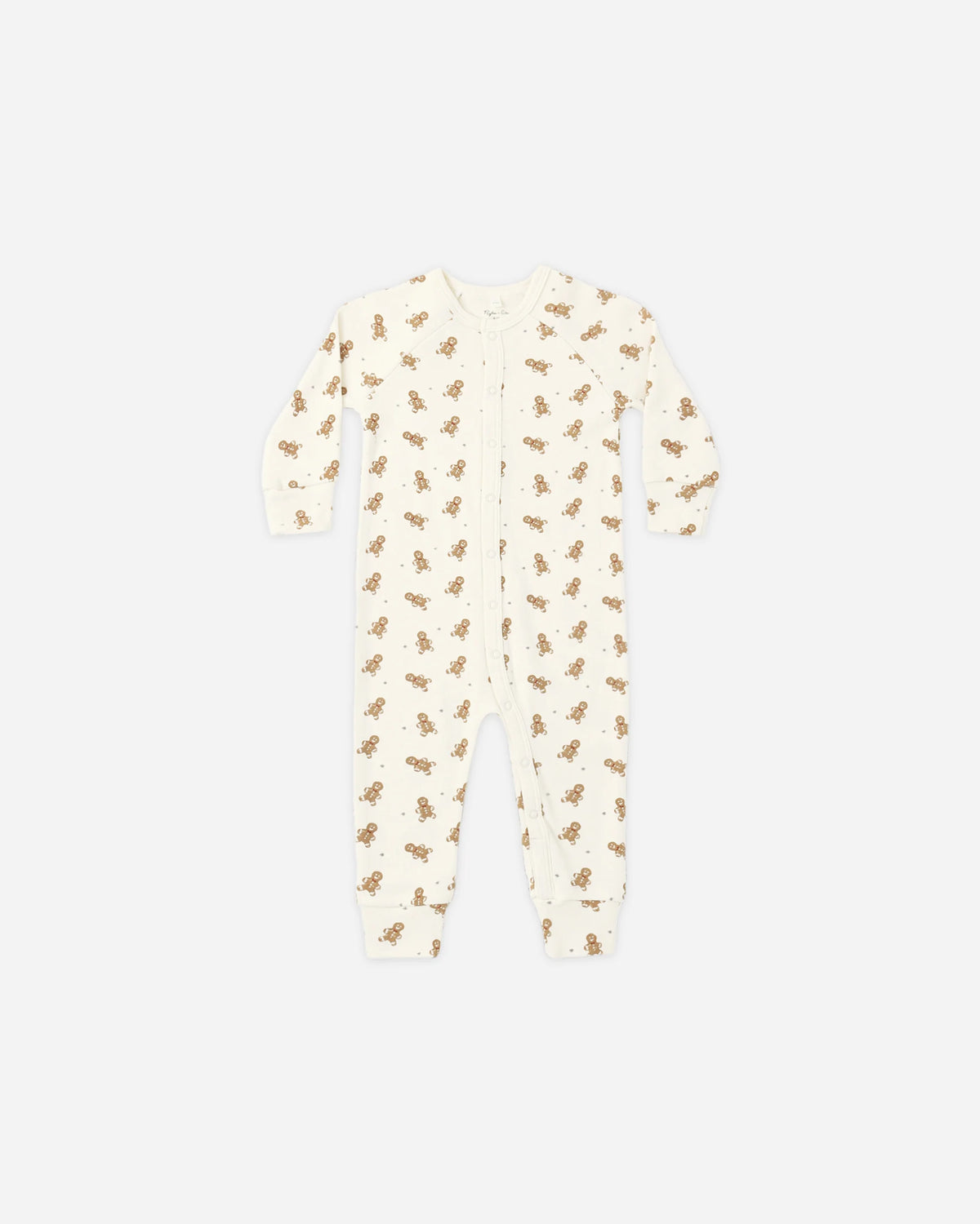 ORGANIC LONG JOHN PAJAMAS GINGERBREAD