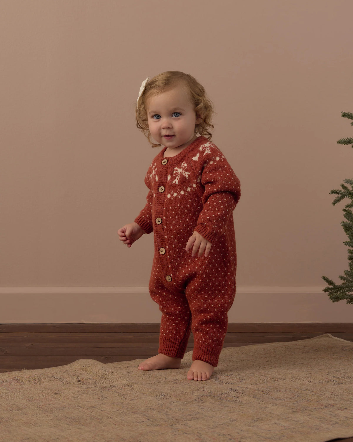 FAIR ISLE ROMPER RUBY