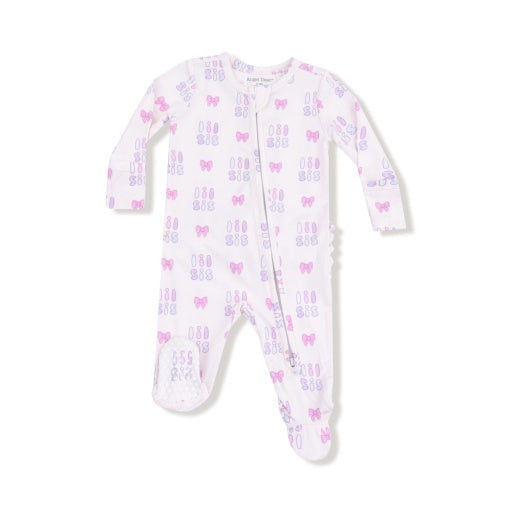 Lil Sis - 2 Way Zipper Ruffle Back Footie