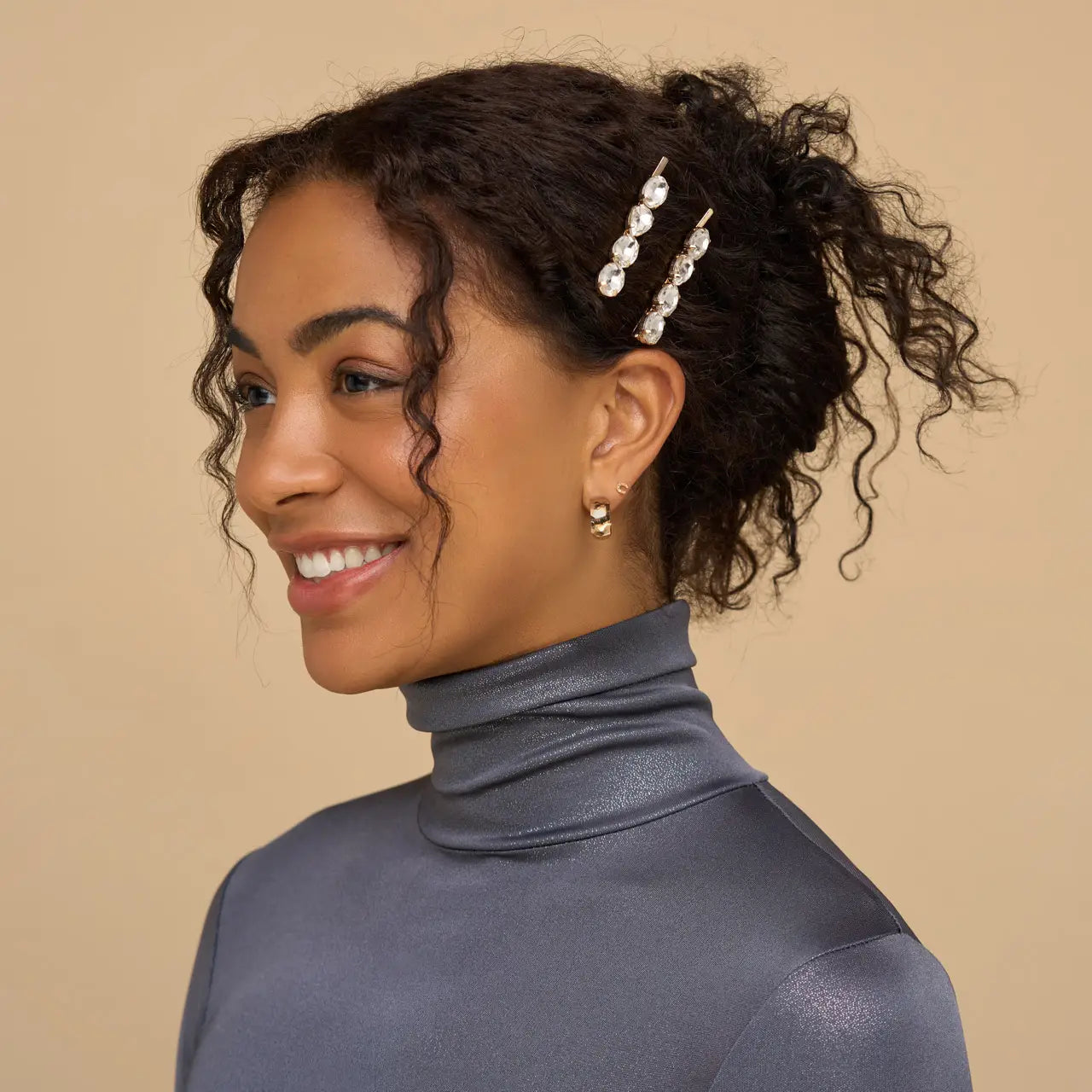 Holiday Gemstone Bobby Pins 2pc