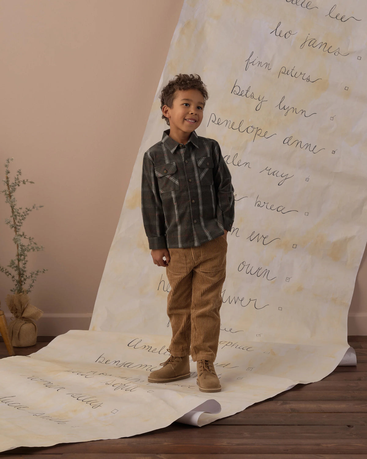 POCKETED FLANNEL SHIRT HOLIDAY PLAID