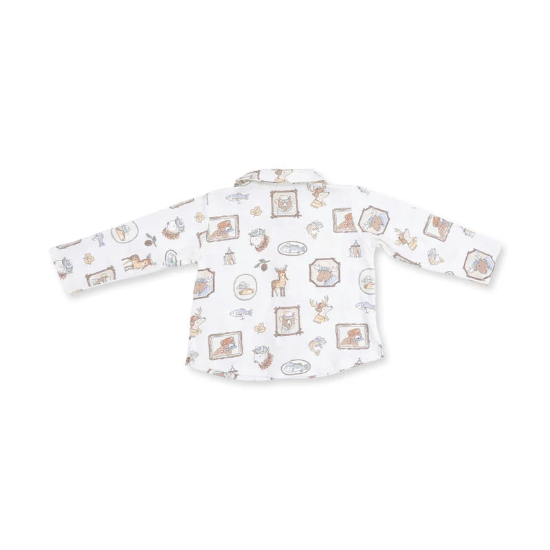 Woodson's Family Cabin - Long Sleeve Polo Button Up