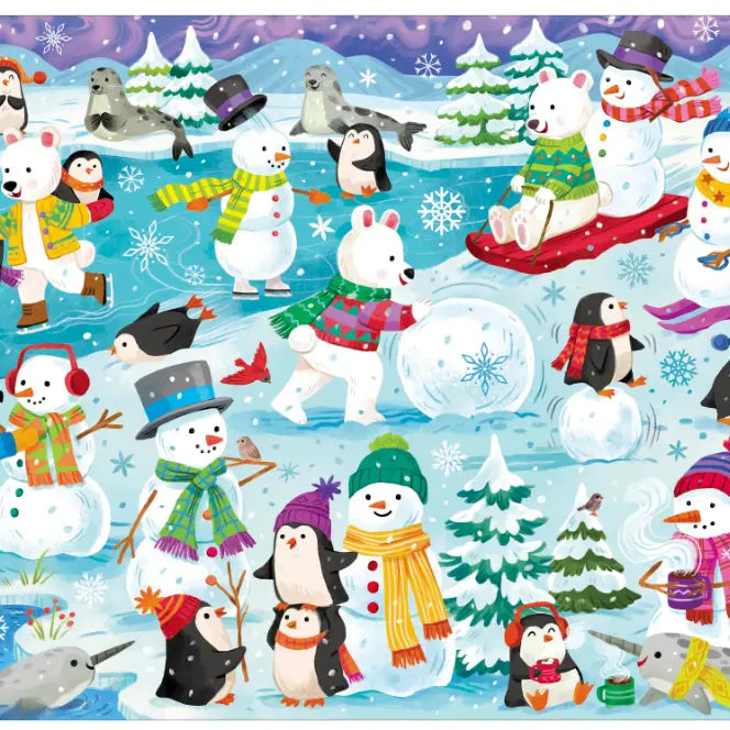 24pc Shape Box Puzzle Snow Day