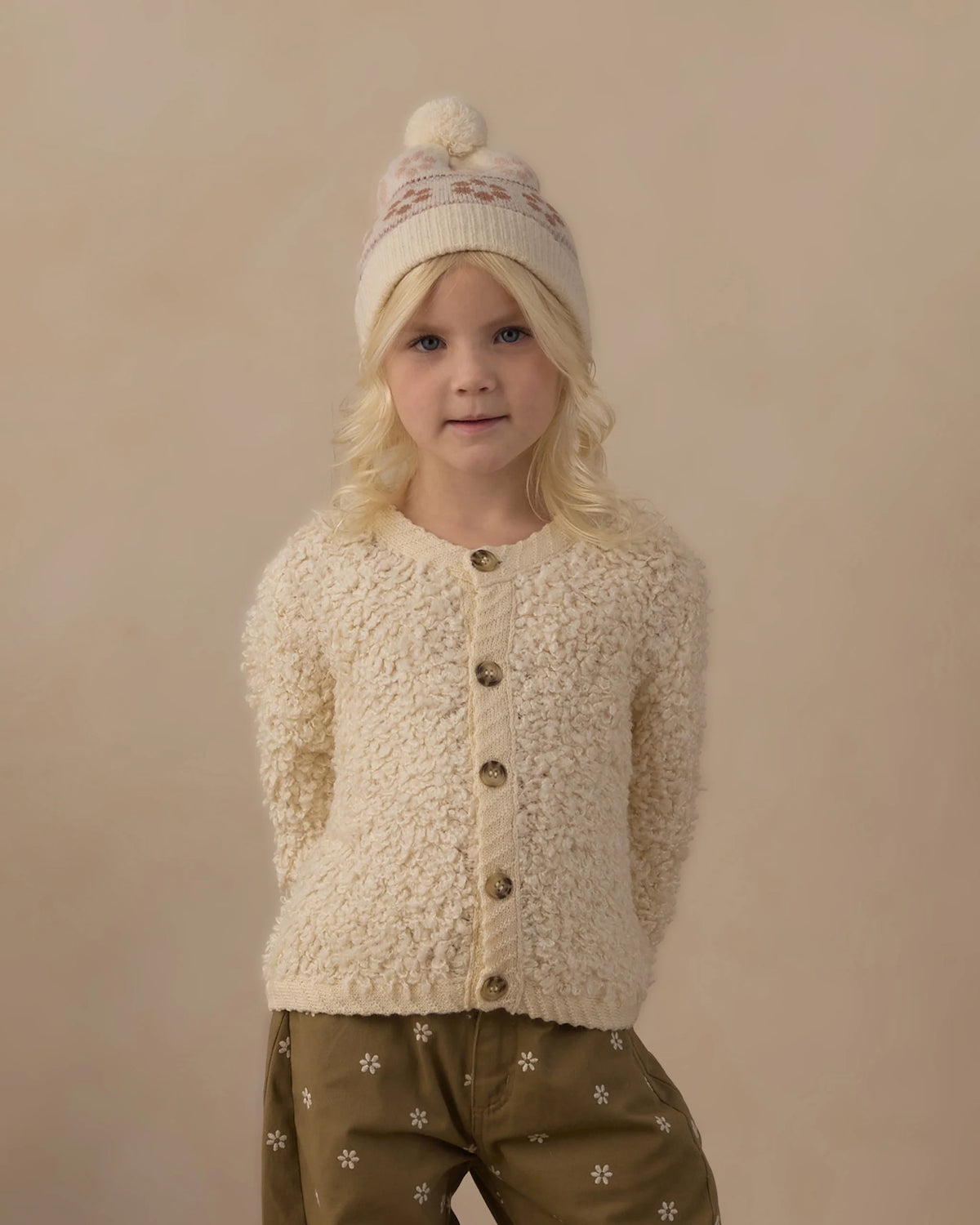 BEANIE FLOWER FAIR ISLE