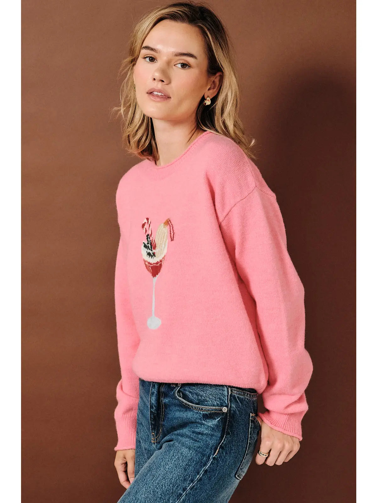 Pink Cocktail Sweater