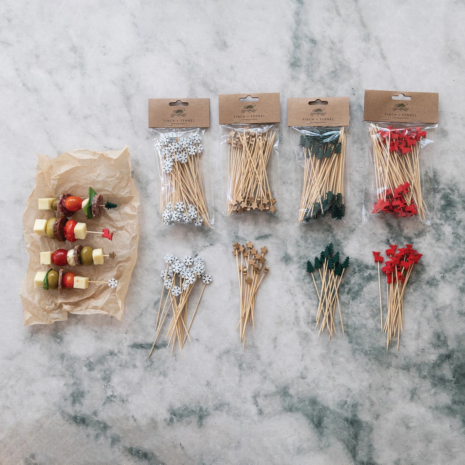 Holiday 50pc Single Use Skewers