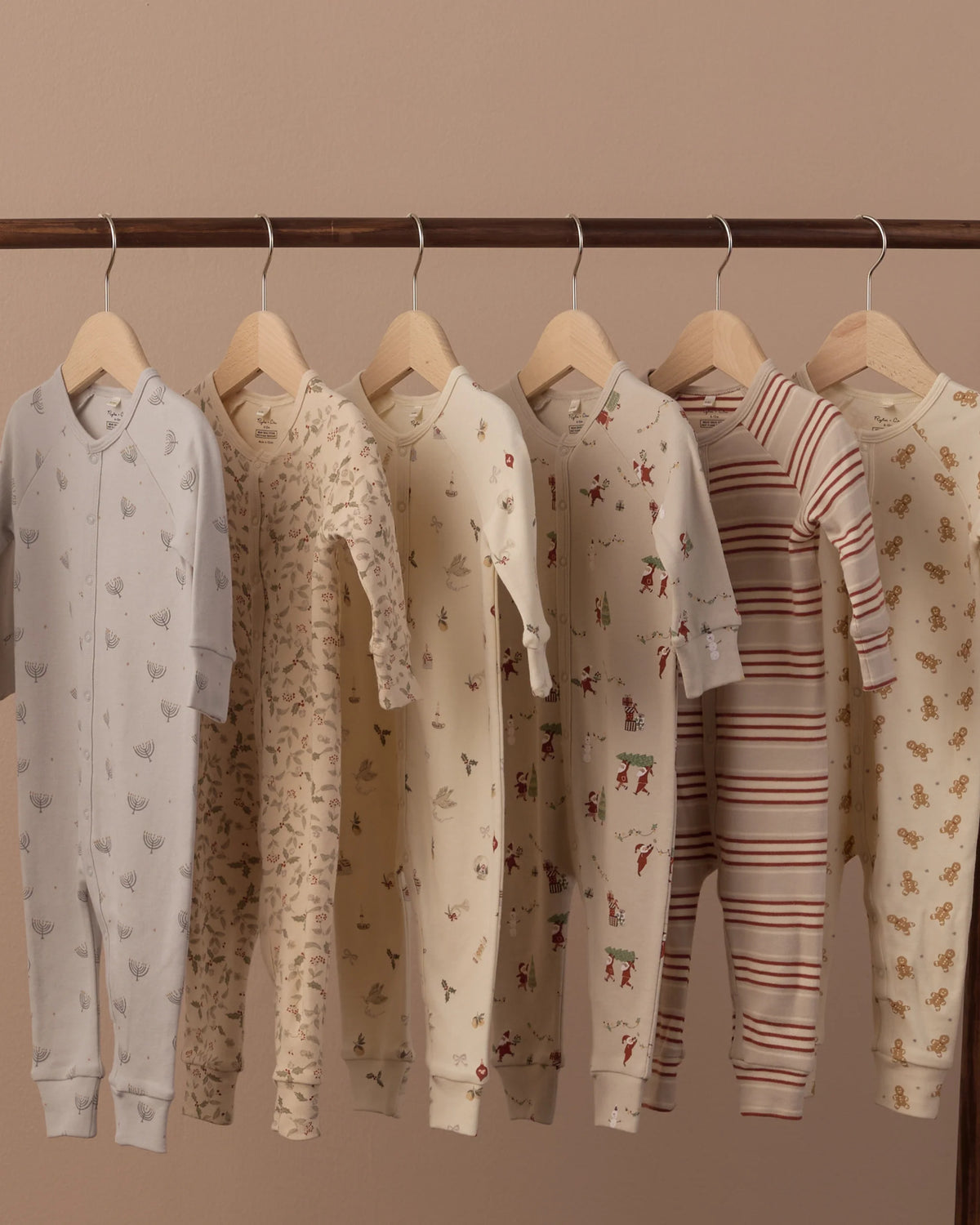 ORGANIC LONG JOHN PAJAMAS HOLLY FLEUR