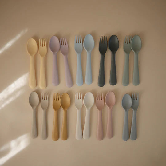 Mushie Baby Fork and Spoon