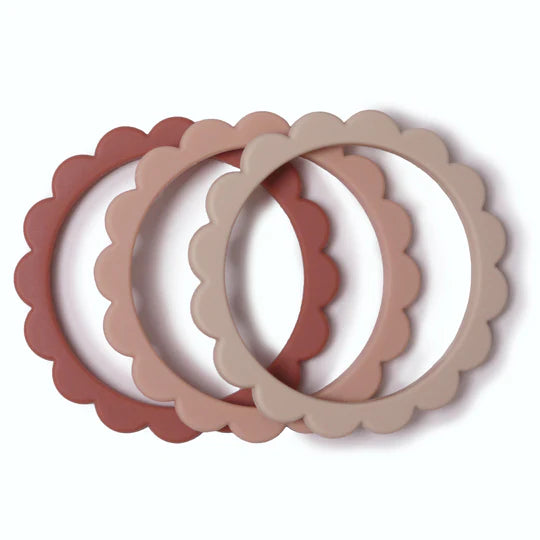 Mushie Baby Flower Teething Ring