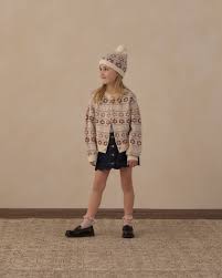 BEANIE FLOWER FAIR ISLE