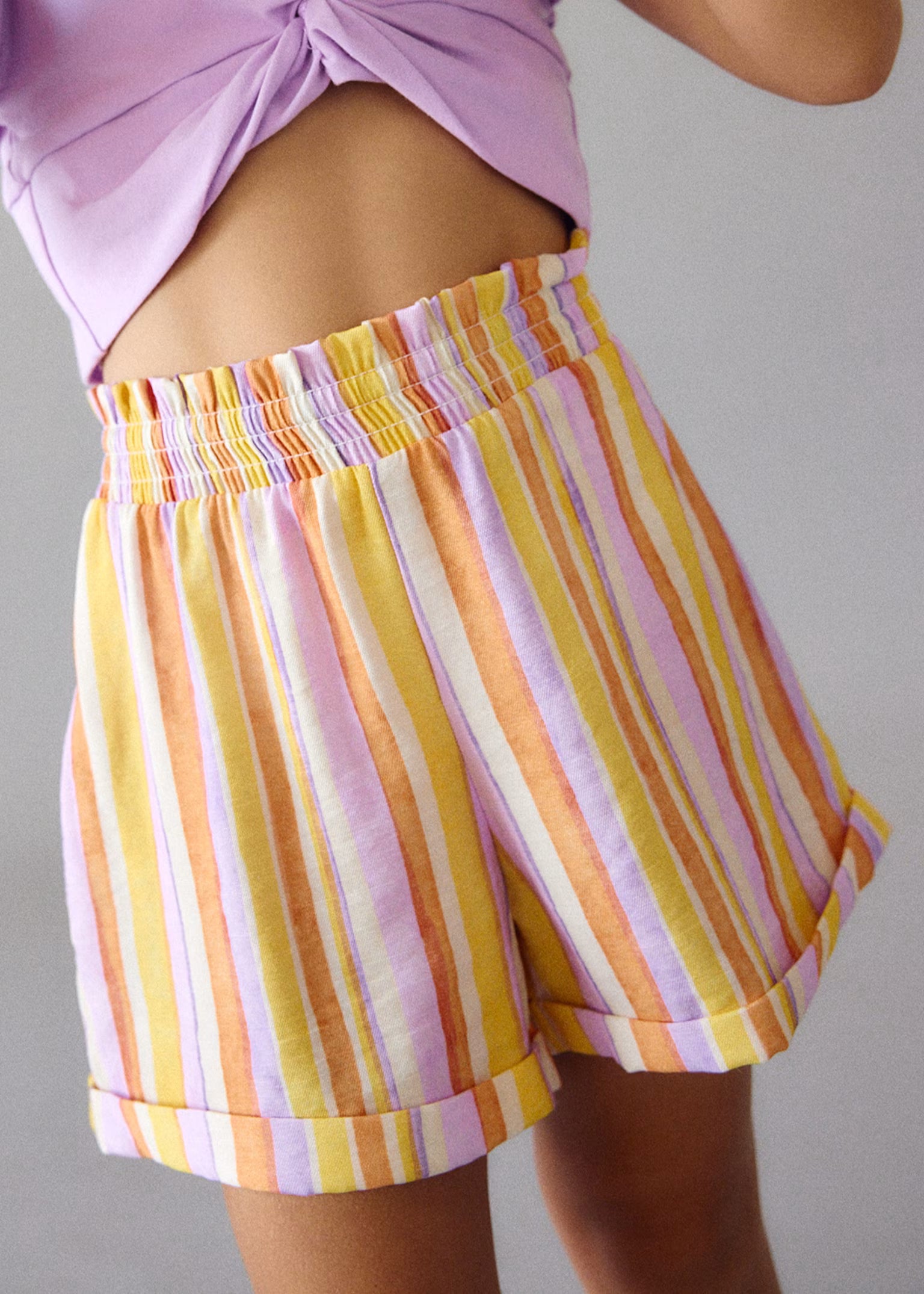 Striped Shorts and T-Shirt Set